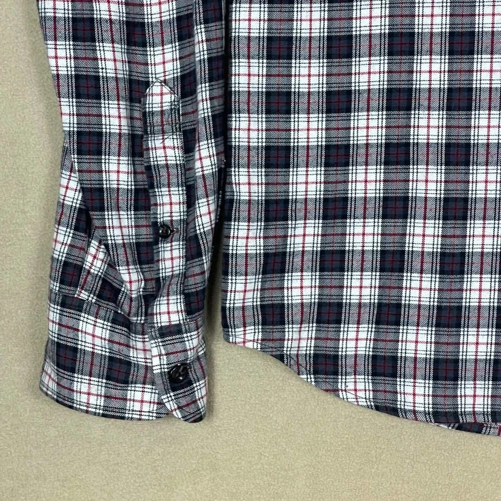 J.Crew Brushed Twill Button‎ Up Long Sleeve Shirt Mens M Slim Fit Multicolor